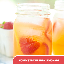 Honey Strawberry Lemonade